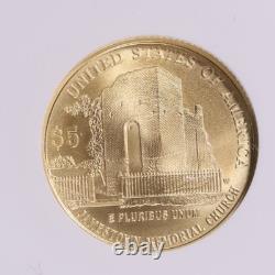 2007-W Jamestown 400th Anniversary Gold $5 NGC MS70