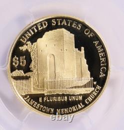 2007-W Jamestown 400th Anniversary Gold $5 PCGS PROOF PR70 DCAM