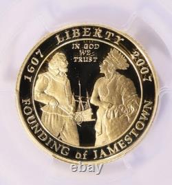 2007-W Jamestown 400th Anniversary Gold $5 PCGS PROOF PR70 DCAM