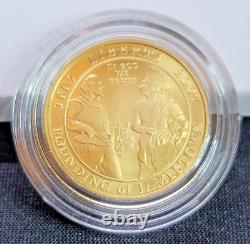 2007 W Jamestown $5 Gold Commemorative Coin withbox Low Mintage