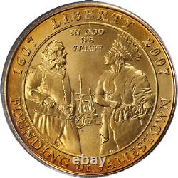 2007-W Jamestown Commemorative Gold $5 PCGS MS70 STOCK