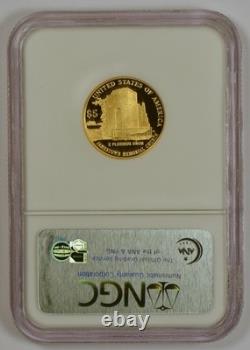 2007-W U. S. $5.00 Jamestown Gold Coin Graded PF 70 or Proof 70 by NGC