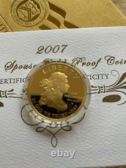 2007 first spouse series gold proof coin jefferson
