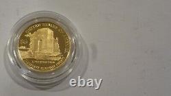 2007-w Us $5 Gold Commemorative Jamestown 400th Anniversary Uncirculated Coin