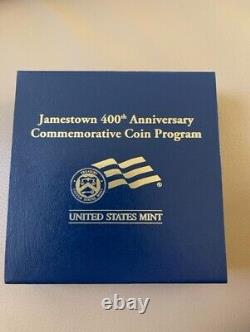 2007-w Us $5 Gold Commemorative Jamestown 400th Anniversary Uncirculated Coin