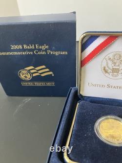2008 Bald Eagle $5 Proof, Mint West Point With COA Commemorative Coin
