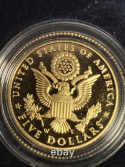 2008 Bald Eagle $5 Proof, Mint West Point With COA Commemorative Coin