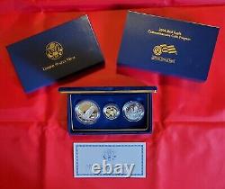 2008 Bald Eagle Commemorative 3-Coin Proof Set in OGP Box/COA (EA7)