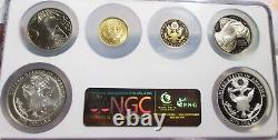 2008 Bald Eagle Commemorative Complete 6 Coins Set Ngc Ms70 & Pf70 Ultra