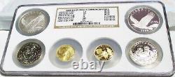 2008 Bald Eagle Commemorative Complete 6 Coins Set Ngc Ms70 & Pf70 Ultra