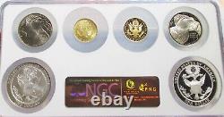 2008 Bald Eagle Commemorative Complete 6 Coins Set Ngc Ms70 & Pf70 Ultra