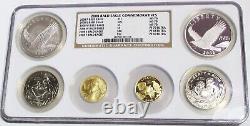 2008 Bald Eagle Commemorative Complete 6 Coins Set Ngc Ms70 & Pf70 Ultra