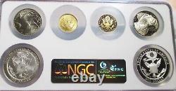 2008 Bald Eagle Commemorative Complete 6 Coins Set Ngc Ms70 & Pf70 Ultra