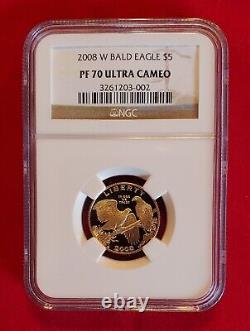 2008 Bald Eagle Commemorative Proof Gold Coin NGC PF 70 Ultra Cameo