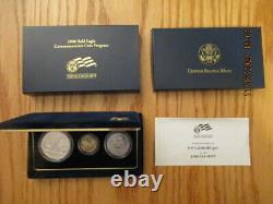 2008 Bald Eagle Gold & Silver Commemorative Coin Proof Set w Box COA