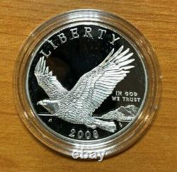 2008 Proof Bald Eagle Gold & Silver Commemorative 3 Coin Set w Box & COA