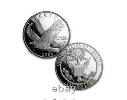 2008 US Mint Bald Eagle $5 Gold Silver Proof Commemorative Bullion 3Coin Lot Set