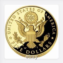2008 US Mint Bald Eagle $5 Gold Silver Proof Commemorative Bullion 3Coin Lot Set