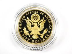 2008 US Mint Bald Eagle Commemorative $5 Gold Proof Coin Box COA