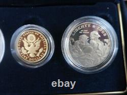 2008 United States Mint Bald Eagle Gold & Silver Commemorative Proof Set Coa