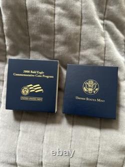 2008-W $5 Gold Bald Eagle Commemorative Proof Coin in OGP withCOA