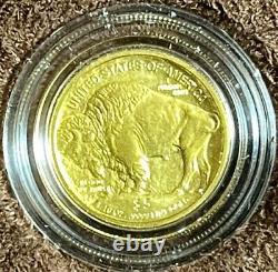 2008 W $5 Gold Buffalo Unc. 9999 With Box & Coa 24k Item # Hio Stock Lmg