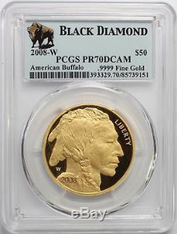 2008-W American Gold Buffalo 4 Coin Proof Set PCGS PR70DCAM ITEM # 5