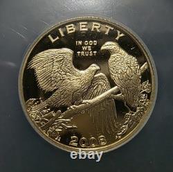 2008 W Bald Eagle Mint Set NGC PF69 ULTRA CAMEO Gold (Almost 1/4 oz AGW) Silver