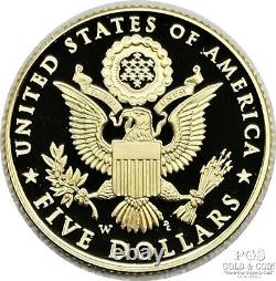 2008-W Proof Bald Eagle $5 Gold Coin Commemorative West Point Mint Pkg 18257
