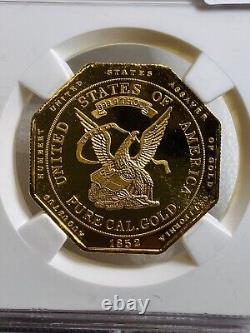 2009 1oz 999.9 Gold Humbert Commemorative NGC Pure California Gold Proof Cameo