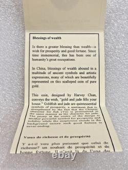 2009 Canada $150 Dollars 99.999 Gold Coin Blessings of Wealth OGP RARE