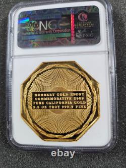 2009 Humbert Commemorative 2.5 oz 9999 Gold California Gold NGC Gem Proof UC