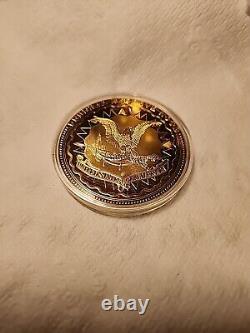2010 One Hundred Dollar Banknote Commemorative Coin. 50MM, 54 Grams, layered in
