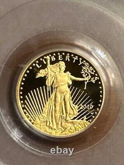 2010 W GOLD $5 AMERICAN EAGLE PCGS PR70 RARE 1/10th oz