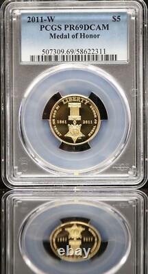 2011-W Medal of Honor Commemorative PCGS PF69DCAM $5 Gold PROOF West Point