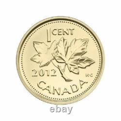 2012 Canada 1/25oz. Gold Coin Farewell to the Penny