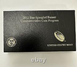 2012 Star Spangled Banner 2 coin Gold/Silver Commemorative Set
