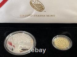 2012 Star Spangled Banner Commemorative 2-coin Proof Set $5 Gold and $1 Silver