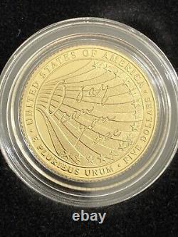 2012 Star Spangled Banner Commemorative 2-coin Proof Set $5 Gold and $1 Silver