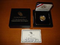 2012 Star-Spangled Banner Uncirculated $5 gold coin (SS2)