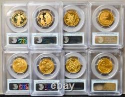 2012-W $10 First Spouse Gold 8 Pc Full Year Set MS70 PR70 DCAM PCGS First Strike