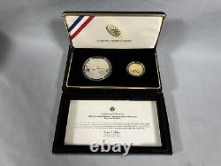 2012-W 2-Coin Gold & Silver Commem Star Spangled Banner Proof Set withBox & COA