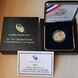 2012-W $5 Gold Uncirculated Star Spangled Banner Commemorative Coin