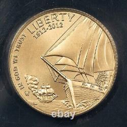 2012-W $5 Star Spangled Banner Commemorative Gold Coin ANACS MS 70 SKU-G3479