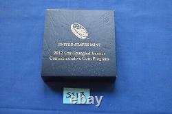 2012 W Star Bangled Banner $5 Gold Proof Coin SS1B