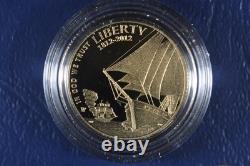 2012 W Star Spangled Banner Commemorative $5 1/4oz Proof Gold with OGP