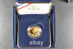 2012 W Star Spangled Banner Commemorative $5 1/4oz Proof Gold with OGP