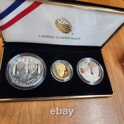 2013 5-Star Generals Commemorative Gold & Silver Three-Coin Proof Set WithOGP, COA