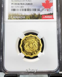 2013 Canada Gold 150 Dollars Blessings Of Peace Ngc Pf 70 Ultra Cameo 886 Minted