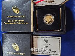 2013-W 5-Star Generals Commemorative $5 Gold PROOF Coin West Point